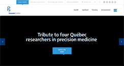 Desktop Screenshot of genomequebec.com