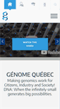 Mobile Screenshot of genomequebec.com